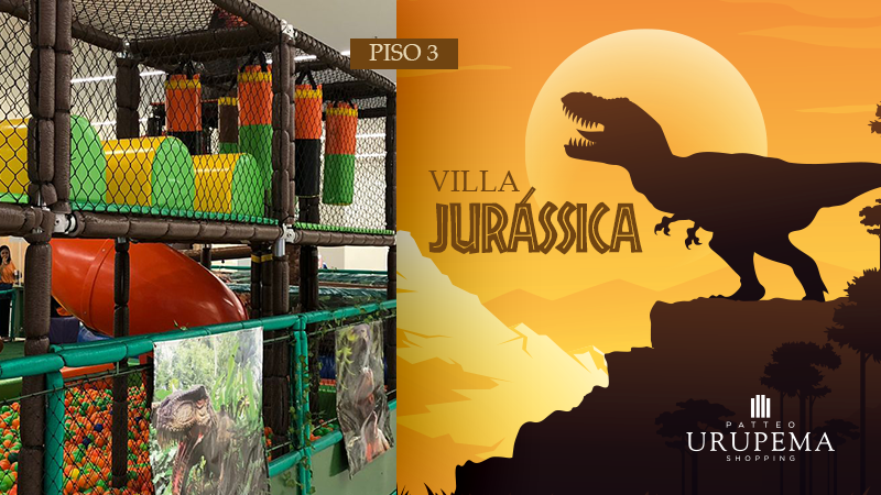Ilustração do evento: Villa Jurássica chega ao Patteo Urupema Shopping para divertir a criançada