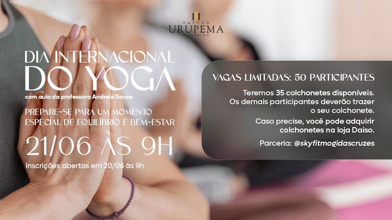 Ilustração do evento: Celebre o Dia Internacional do Yoga com a gente!
