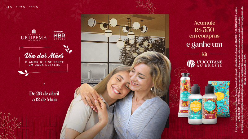 foto da Clientes do Patteo Urupema Shopping ganham kit da L’Occitane na promoção de Dia das Mães