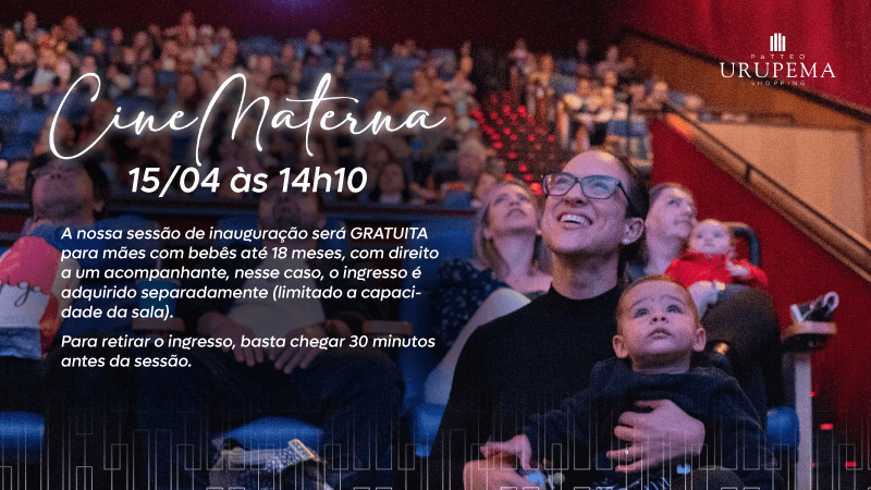 Ilustração do evento: CineMaterna estreia dia 15 no Patteo Urupema Shopping com o filme Branca de Neve