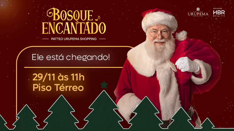 Ilustração do evento: Personagem mais esperado desta época, Papai Noel chegará no Urupema