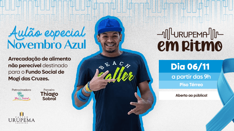 foto da Novembro Azul é tema de “aulão” especial de dança no Patteo Urupema Shopping