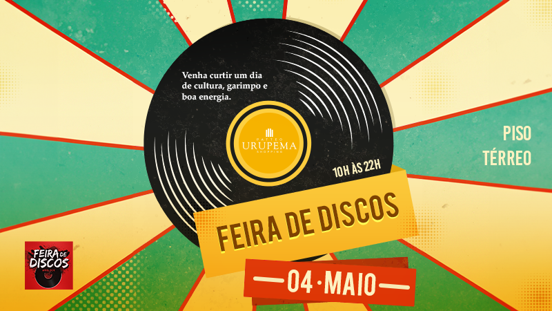 Ilustração do evento: Patteo Urupema Shopping recebe Feira de Discos com mais de 5 mil títulos